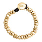 Pulsera baño de Oro 22K, piel española - Joyería y bisutería fina
