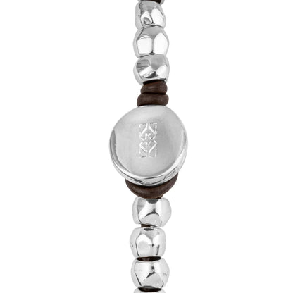 Pulsera baño de Rodio, Piel española - Joyería y bisutería fina