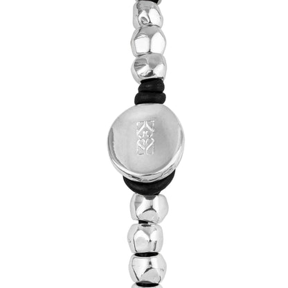 Pulsera baño de Rodio, Piel española - Joyería y bisutería fina
