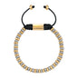 Pulsera baño en Oro 22K y rodio, Hilo de seda - Joyería y bisutería fina