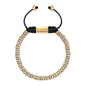 Pulsera baño en Oro 22K y rodio, Hilo de seda - Joyería y bisutería fina