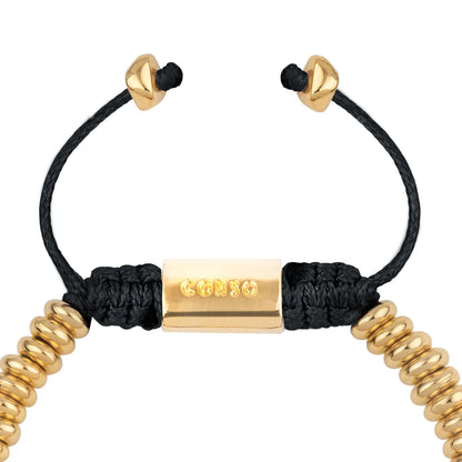 Pulsera baño en oro de 22K, Hilo de seda - Joyería y bisutería fina