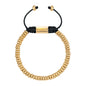 Pulsera baño en oro de 22K, Hilo de seda - Joyería y bisutería fina