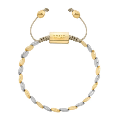 Pulsera con broche ajustable, mini lunas en baño de oro 22K o rodio - Joyería y bisutería fina