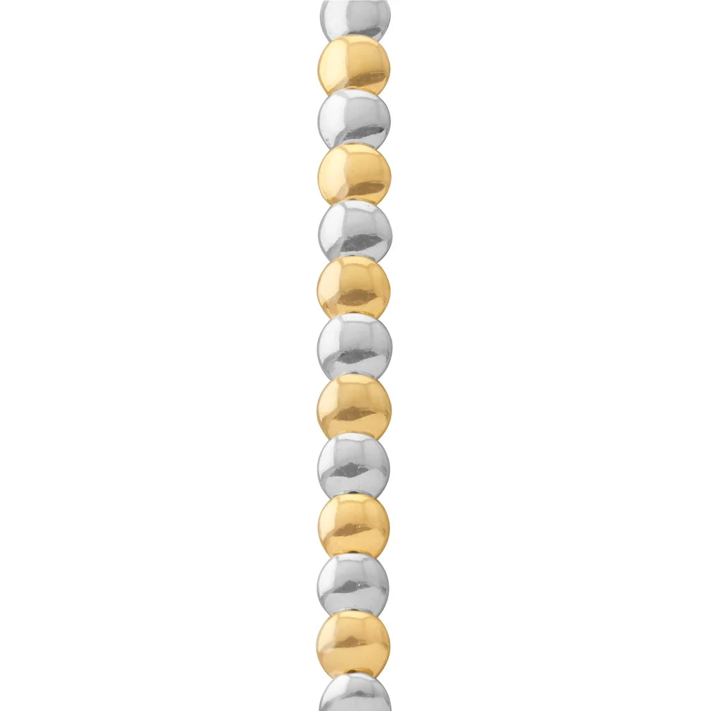 Pulsera con broche ajustable, mini lunas en baño de oro 22K o rodio - Joyería y bisutería fina