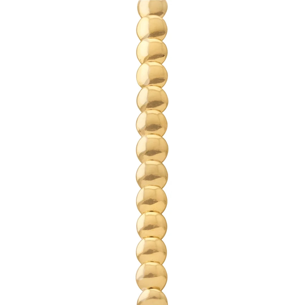 Pulsera con broche ajustable, mini lunas en baño de oro 22K - Joyería y bisutería fina