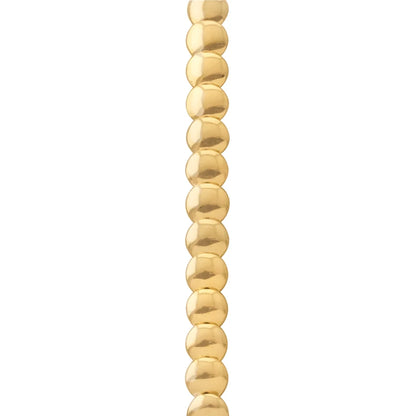 Pulsera con broche ajustable, mini lunas en baño de oro 22K - Joyería y bisutería fina