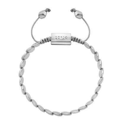 Pulsera con broche ajustable, mini lunas en baño de rodio - Joyería y bisutería fina