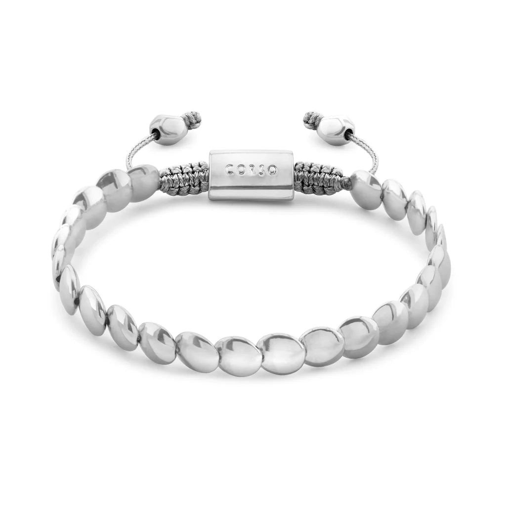 Pulsera con broche ajustable, mini lunas en baño de rodio - Joyería y bisutería fina