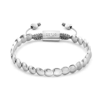 Pulsera con broche ajustable, mini lunas en baño de rodio - Joyería y bisutería fina