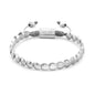 Pulsera con broche ajustable, mini lunas en baño de rodio - Joyería y bisutería fina