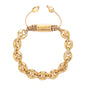 Pulsera con eslabones en baño de oro de 22K - Joyería y bisutería fina