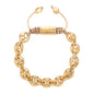 Pulsera con eslabones en baño de oro de 22K - Joyería y bisutería fina
