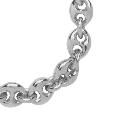 Pulsera con eslabones en baño de rodio - Joyería y bisutería fina