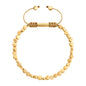 Pulsera con cuentas cilíndricas bañadas en Oro 22K - Joyería y bisutería fina