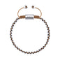 Pulsera En baño de rodio, Hilo de seda, Trenzado - Joyería y bisutería fina