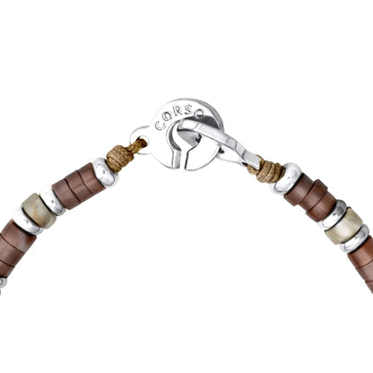 Pulsera baño de rodio, rondeles de piedras naturales - Joyería y bisutería fina