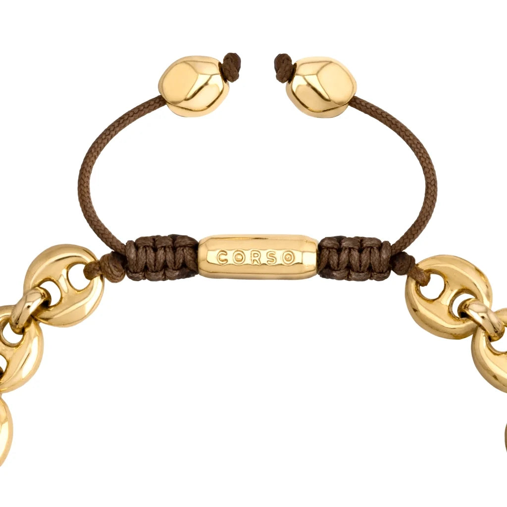 Pulsera de eslabones en baño de Oro 22K - Joyería y bisutería fina