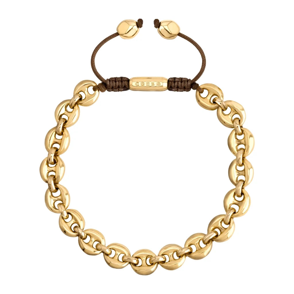 Pulsera de eslabones en baño de Oro 22K - Joyería y bisutería fina