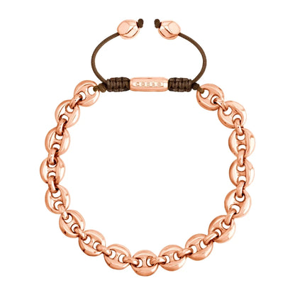 Pulsera de eslabones baño oro rosa 22K - Joyería y bisutería fina