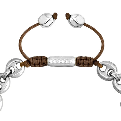 Pulsera de eslabones en baño de Rodio - Joyería y bisutería fina