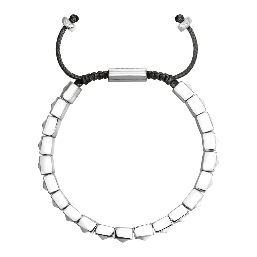 Pulsera Baño de Oro 22K, Oro Rosa 22K, Rodio, Cuentas geométricas - Joyería y bisutería fina