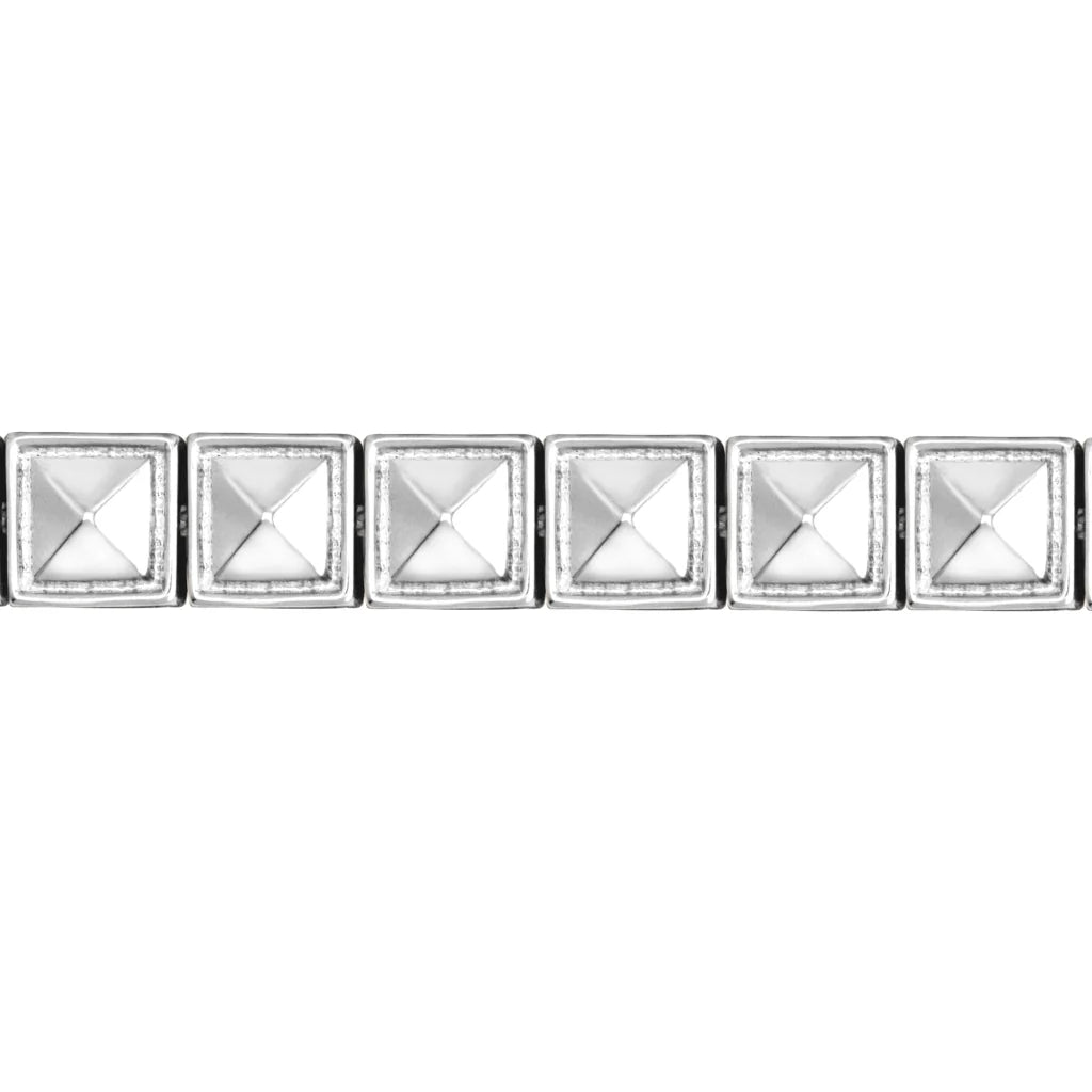 Pulsera Baño de Oro 22K, Oro Rosa 22K, Rodio, Cuentas geométricas - Joyería y bisutería fina