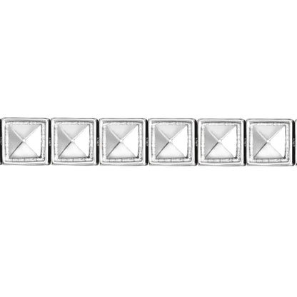 Pulsera Baño de Oro 22K, Oro Rosa 22K, Rodio, Cuentas geométricas - Joyería y bisutería fina