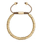 Pulsera Baño de Oro 22K, Oro Rosa 22K, Rodio, Rondeles apilados - Joyería y bisutería fina