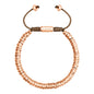 Pulsera Baño de Oro 22K, Oro Rosa 22K, Rodio, Rondeles apilados - Joyería y bisutería fina