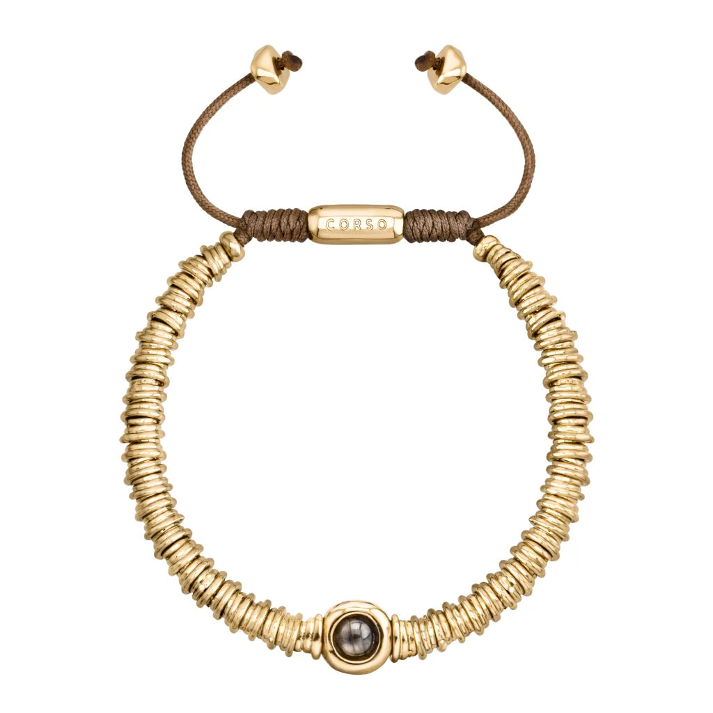 Pulsera Bañado en Oro 22K, Piedras naturales - Joyería y bisutería fina