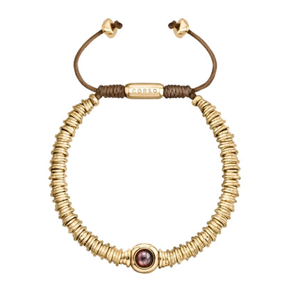 Pulsera Bañado en Oro 22K, Piedras naturales - Joyería y bisutería fina