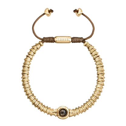 Pulsera Bañado en Oro 22K, Piedras naturales - Joyería y bisutería fina