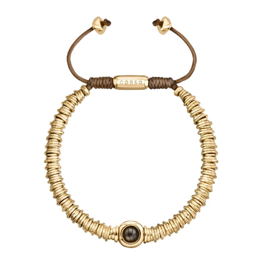 Pulsera Bañado en Oro 22K, Piedras naturales - Joyería y bisutería fina