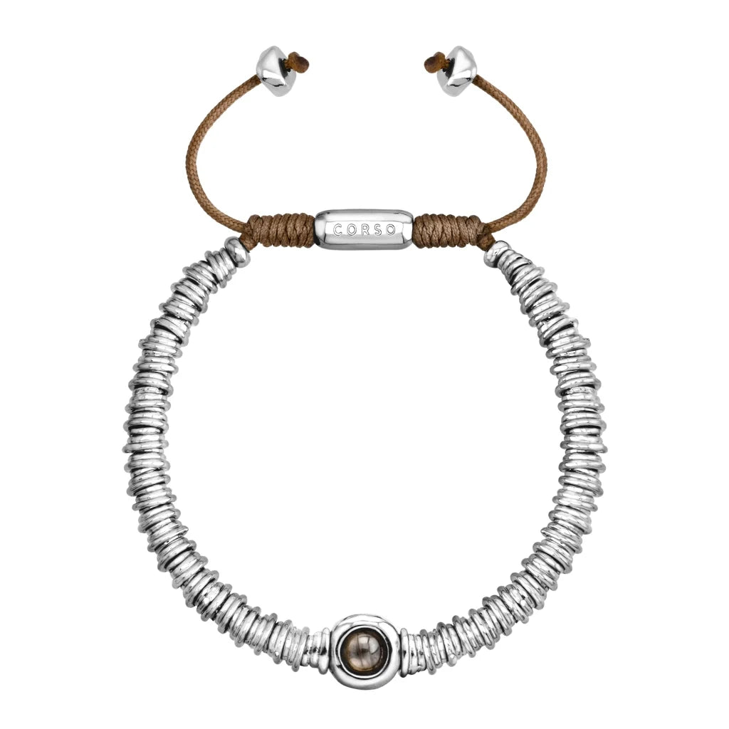 Pulsera Bañado en Rodio, Piedras naturales - Joyería y bisutería fina