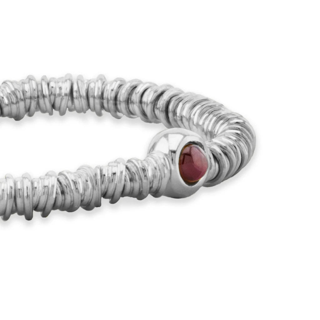 Pulsera Bañado en Rodio, Piedras naturales - Joyería y bisutería fina