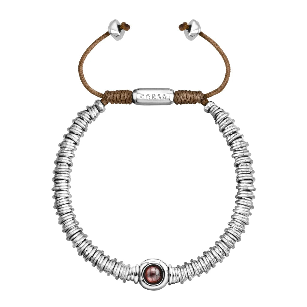 Pulsera Bañado en Rodio, Piedras naturales - Joyería y bisutería fina