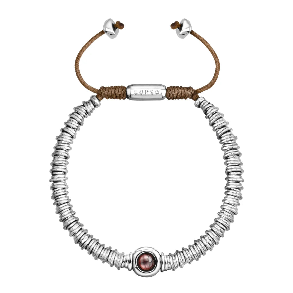 Pulsera Bañado en Rodio, Piedras naturales - Joyería y bisutería fina