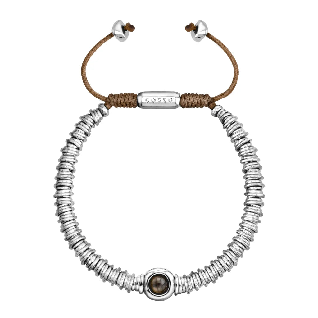 Pulsera Bañado en Rodio, Piedras naturales - Joyería y bisutería fina