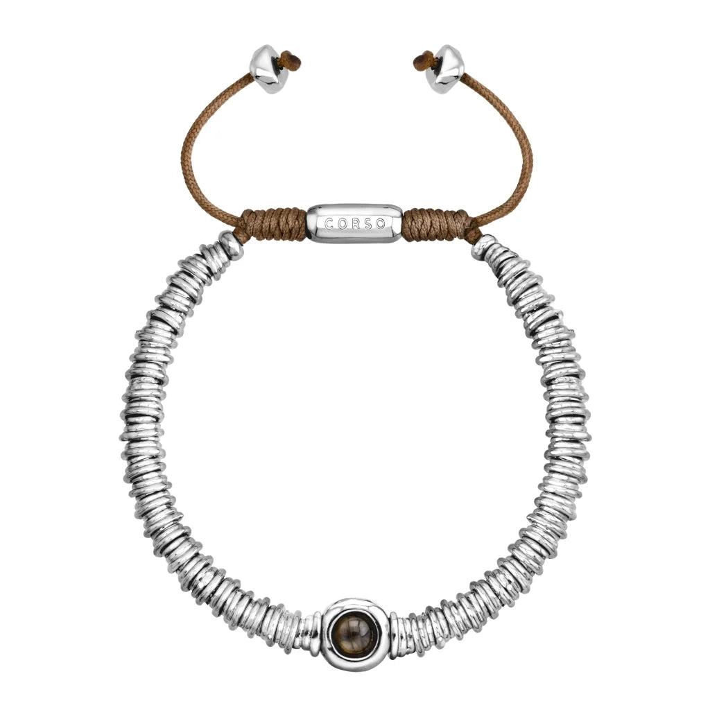 Pulsera Bañado en Rodio, Piedras naturales - Joyería y bisutería fina