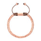 Pulsera ajustable con hilo de seda, diseño escamas articuladas y broche bañado en oro rosa 22K - Joyería y bisutería fina