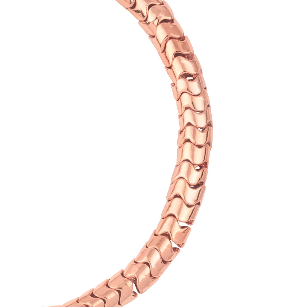 Pulsera ajustable con hilo de seda, diseño escamas articuladas y broche bañado en oro rosa 22K - Joyería y bisutería fina
