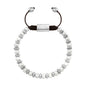 Pulsera ajustable en baño de oro 22K, oro rosa 22K o rodio, con perlas japonesas de 5mm - Joyería y bisutería fina