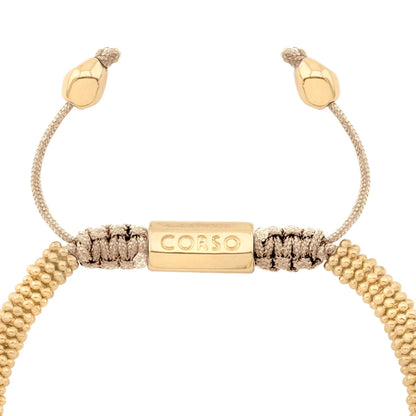 Pulsera con mantras, miniflor y placa octagonal en baño de oro 22K - Joyería y bisutería fina