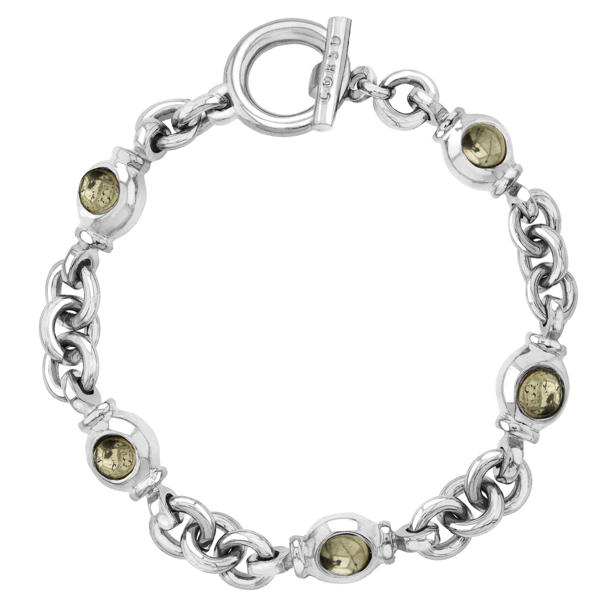 Bracelet en argent Ponza Pirita