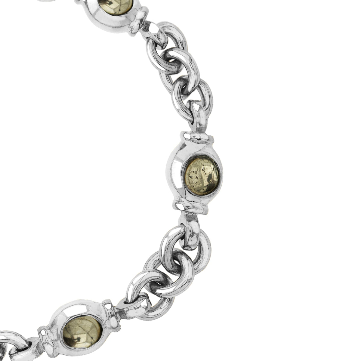 Bracelet en argent Ponza Pirita
