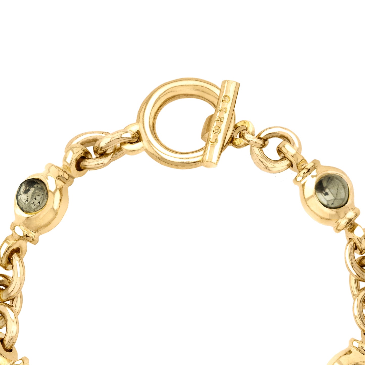 Ponza Pyrite Gold Bracelet