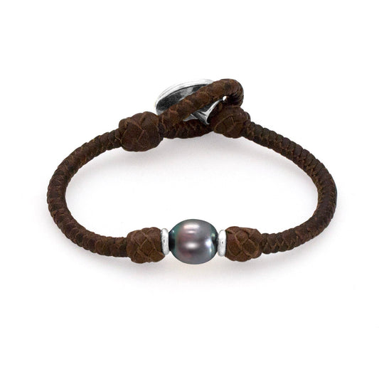 BLACK PEARL SOLITAIRE BRACELET